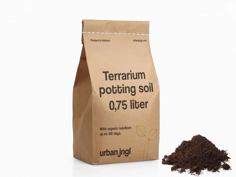 Terrarium potting soil - 0.75 liters - With organic nutrition