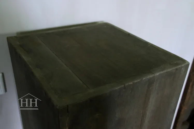Houten zuil vergrijsd 100 cm