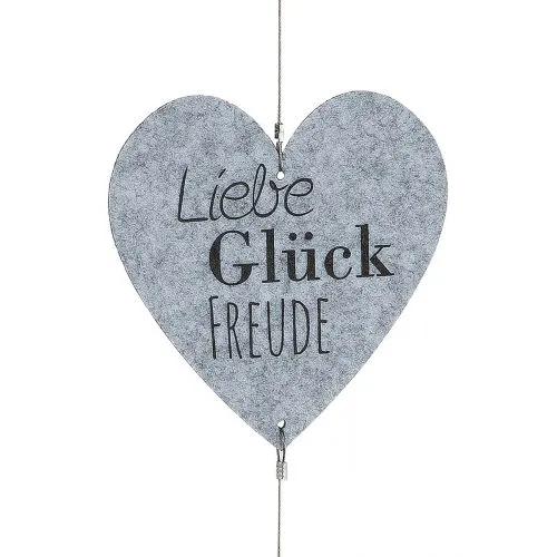Edelstahl Windspiel "Liebe"