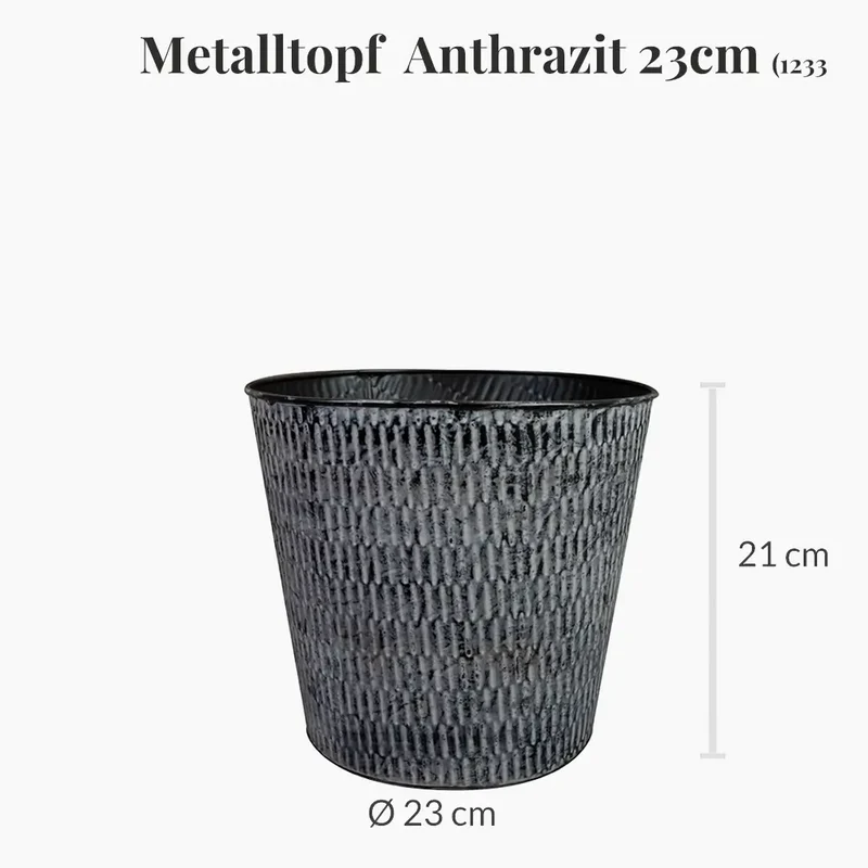 6er Übertopfset 1L 1M 4S Anthrazit