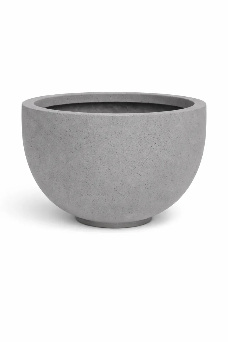 Pflanzschale Peter Grau aus robustem Fiberstone