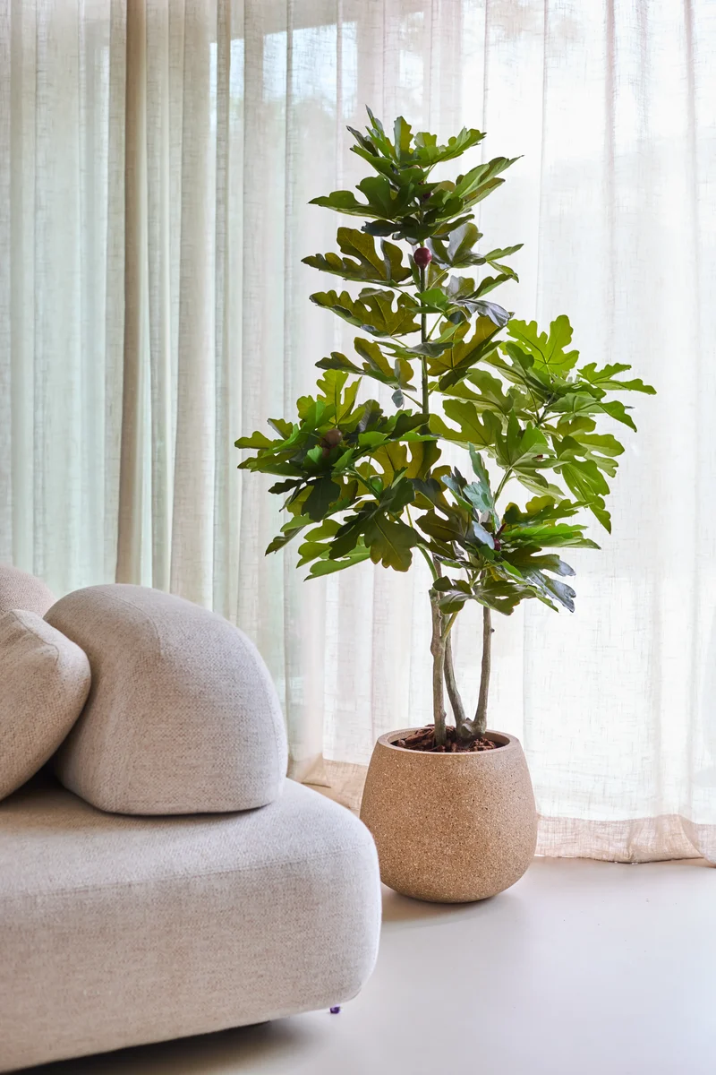 Kunstplant Ficus Carica Vijgenboom 150 cm