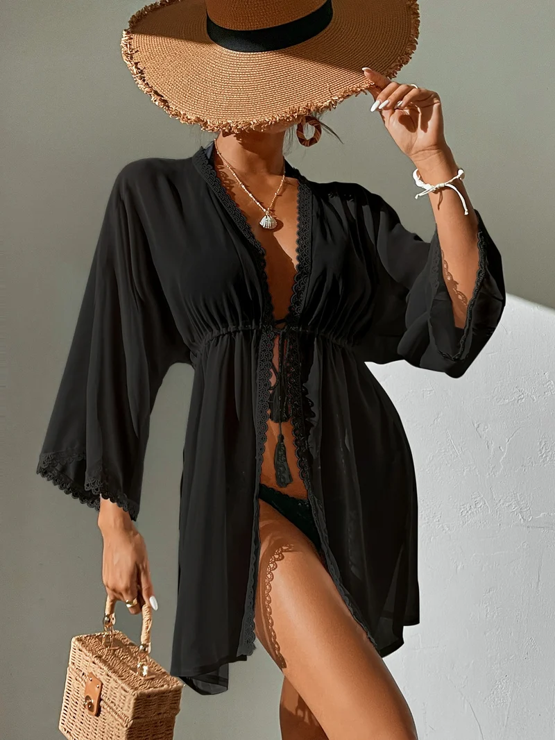 Sommer Kimono mit Schleife | La Parisienne