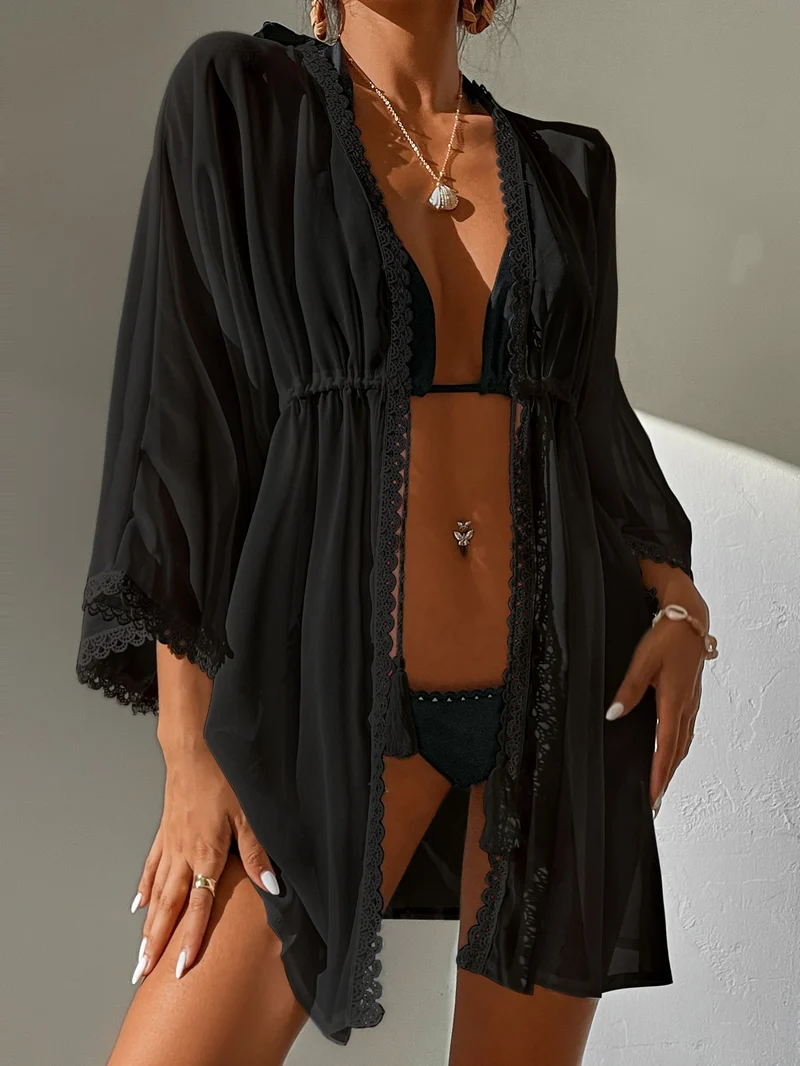 Sommer Kimono mit Schleife | La Parisienne