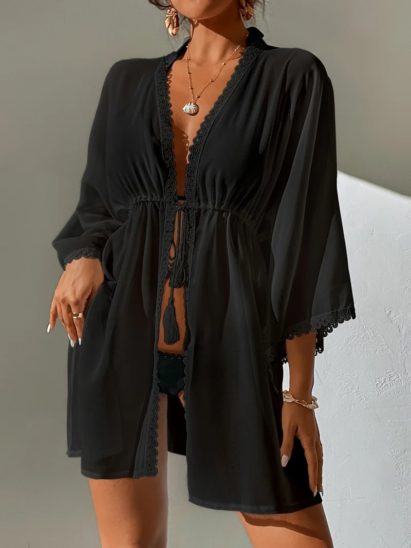 Sommer Kimono mit Schleife | La Parisienne