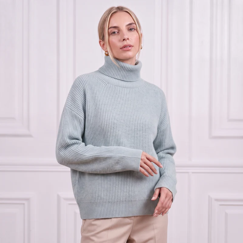 Damen Winter Pullover Hoher Kragen | La Parisienne