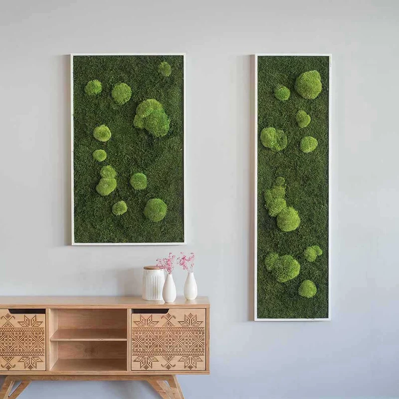 Moosbild Wald- und Ballenmoos 140x40 cm