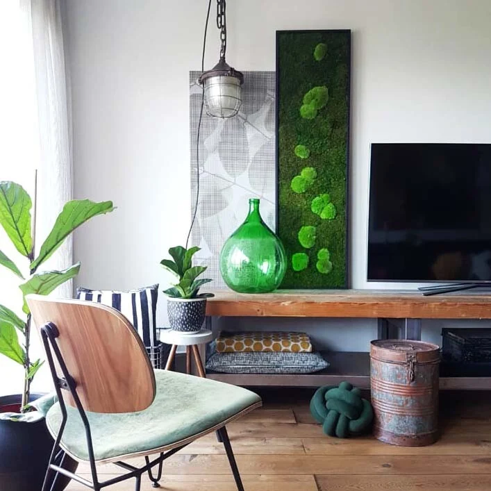 Moosbild Wald- und Ballenmoos 140x40 cm