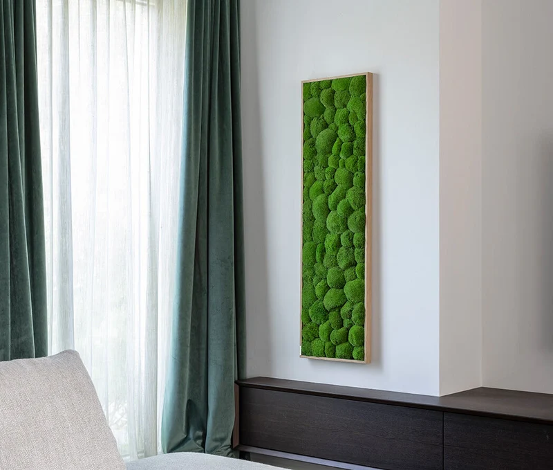 Moosbild Ballenmoos 140x40 cm