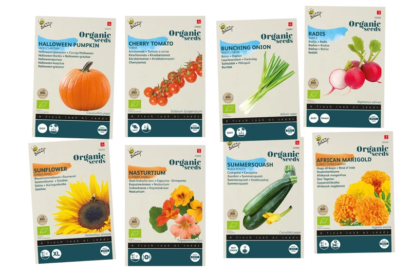 Kinderfreundlicher Gemüsegarten Samenpaket BIO