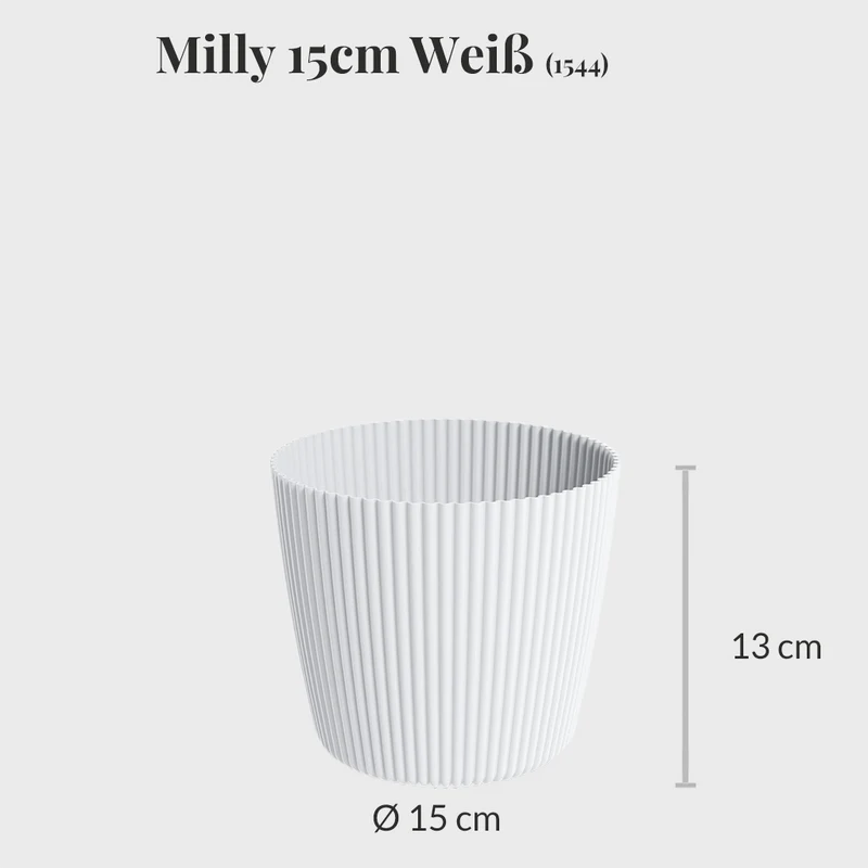 2er Übertopfset 2S Milly Weiß-Antharzit