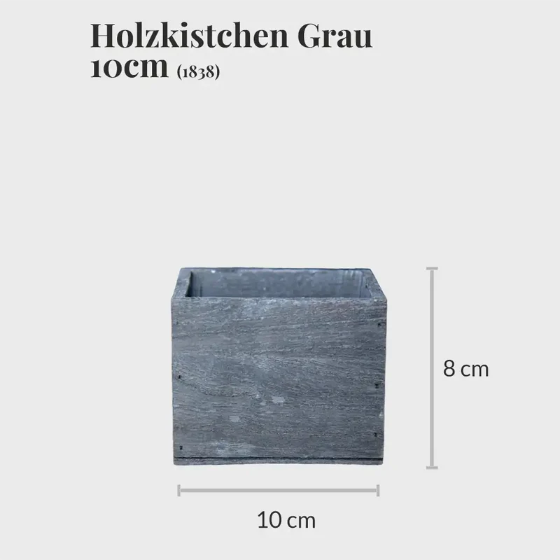 3er Set Holzkistchen 10cm