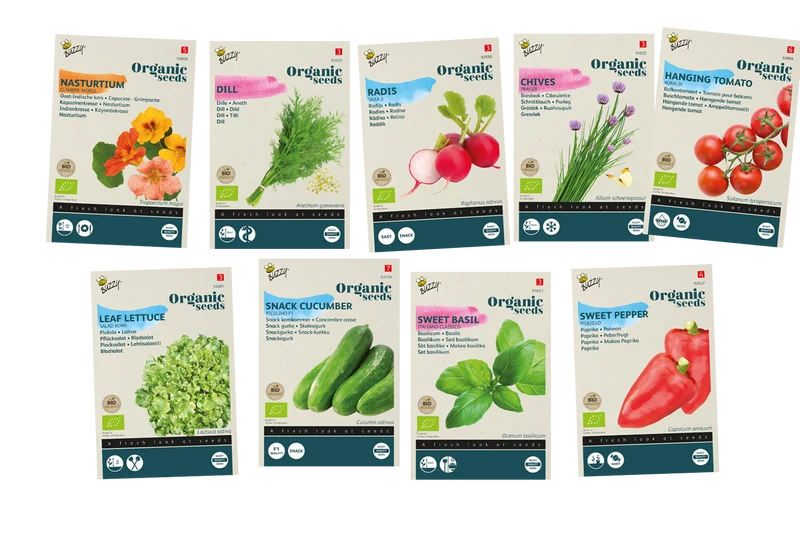 Balkongarten Starterkit Samenpaket BIO