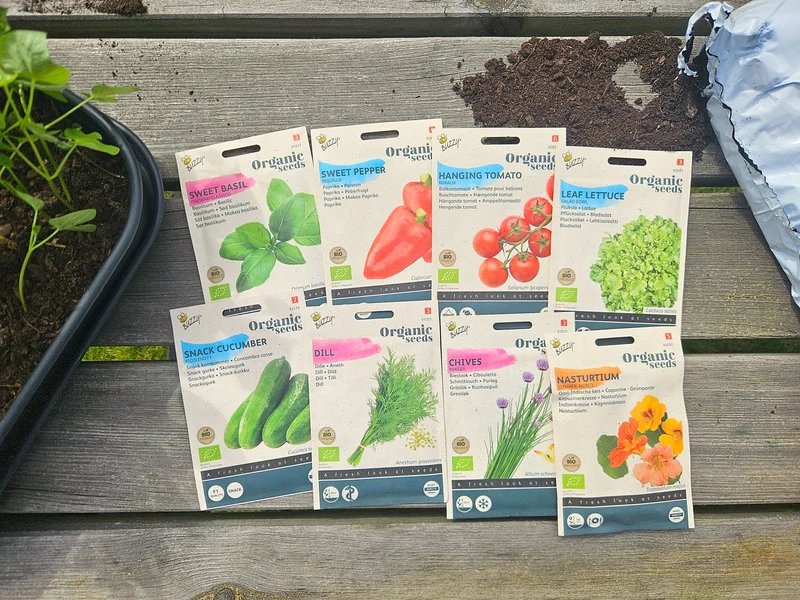 Balkongarten Starterkit Samenpaket BIO