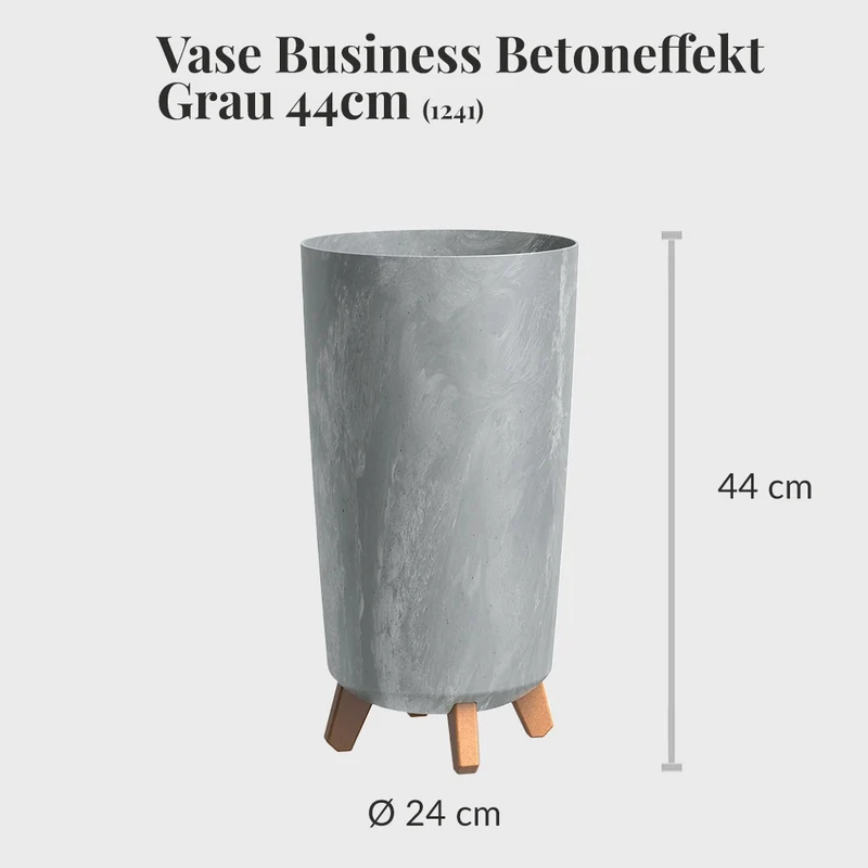 Hydro XL Büropflanze Bogenhanf in Betonoptik Vase