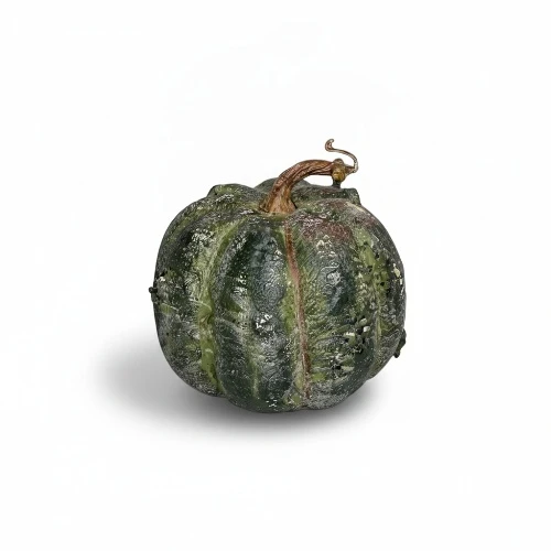 Kunst kalebas groen - 16x16 cm