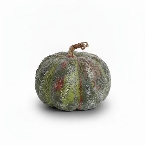 Kunst kalebas groen - 20x16 cm