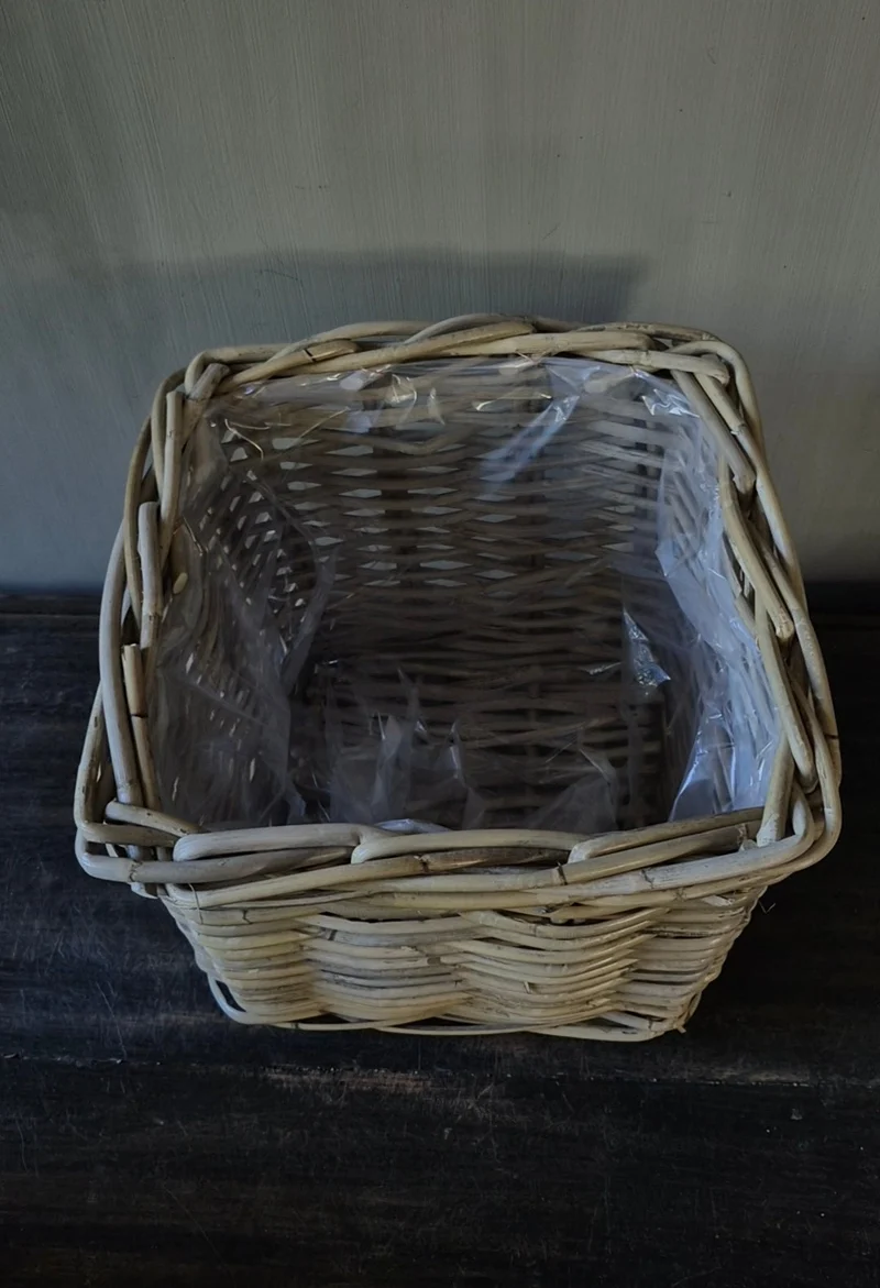 Vierkante mand D27 H25cm