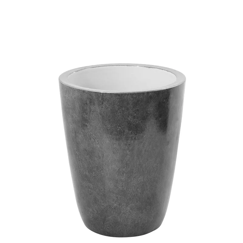 MELUA Vase silberfarben