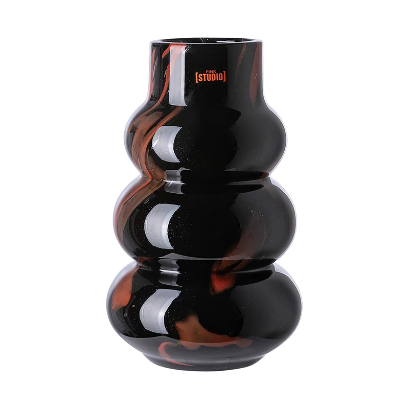 WAVE FRONT Vase schwarz