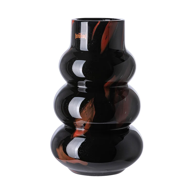 WAVE FRONT Vase schwarz