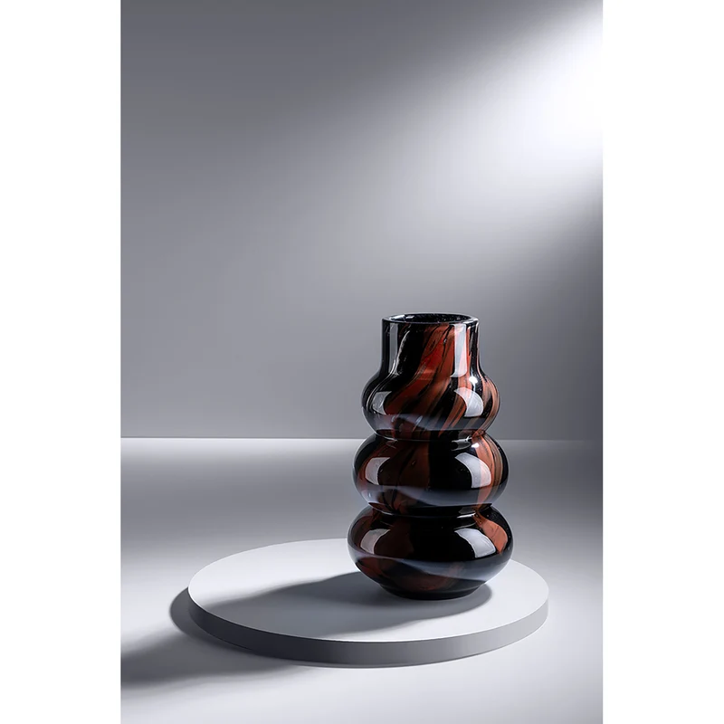 WAVE FRONT Vase schwarz