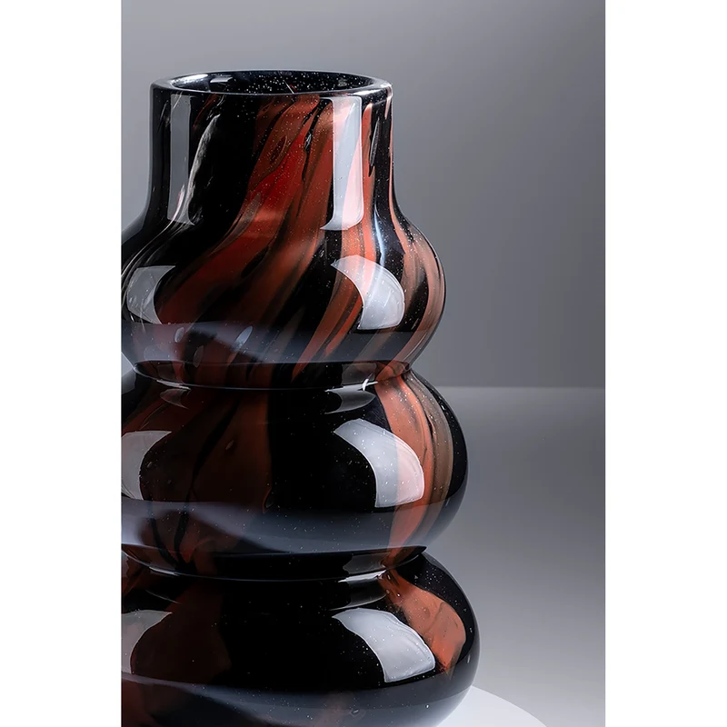 WAVE FRONT Vase schwarz