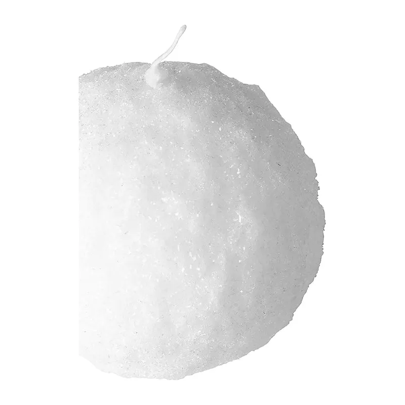 CANDLE Schneeball Kerze weiß
