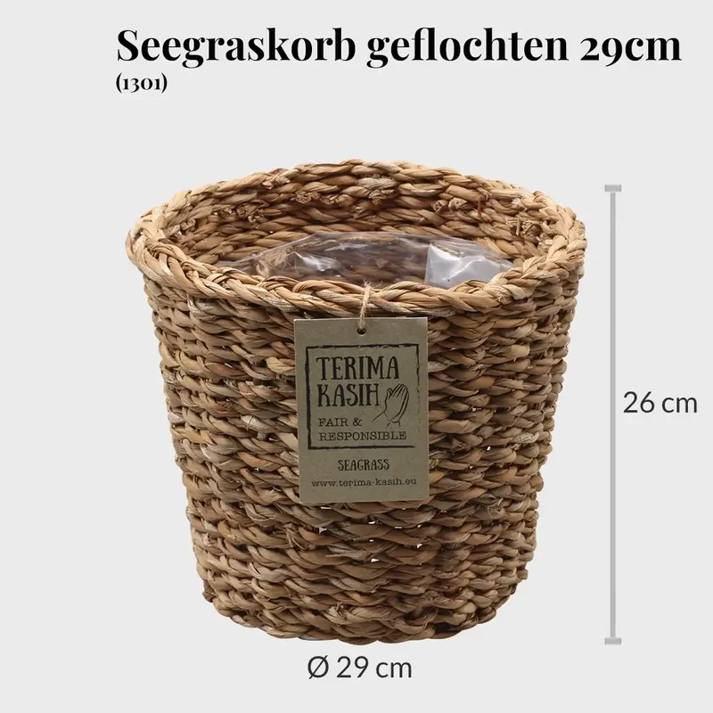 Seegraskorb geflochten 29cm