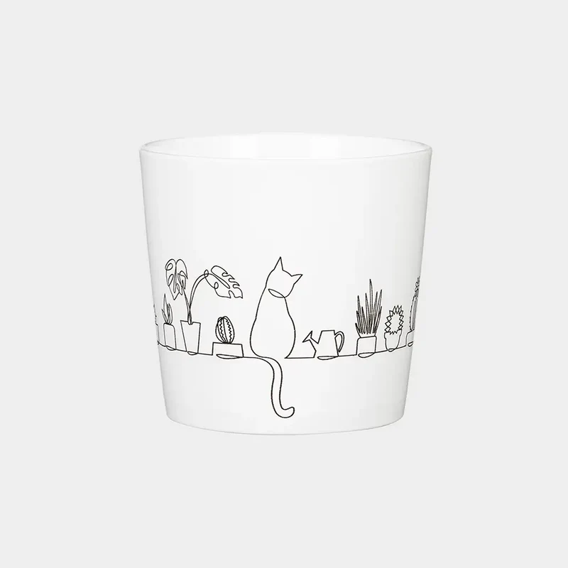 Catview Keramiktopf Weiß 13cm