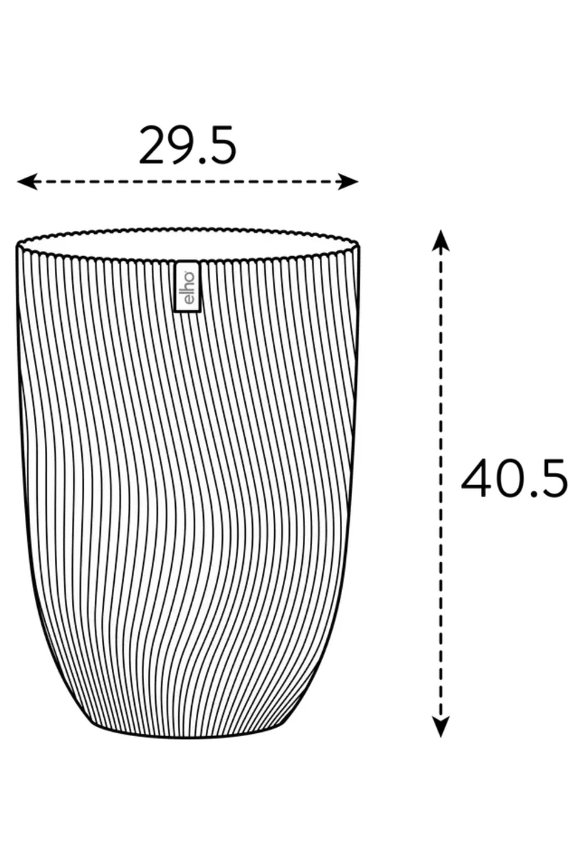 Blumentopf Elho Sereh Kühle Erde 30 cm