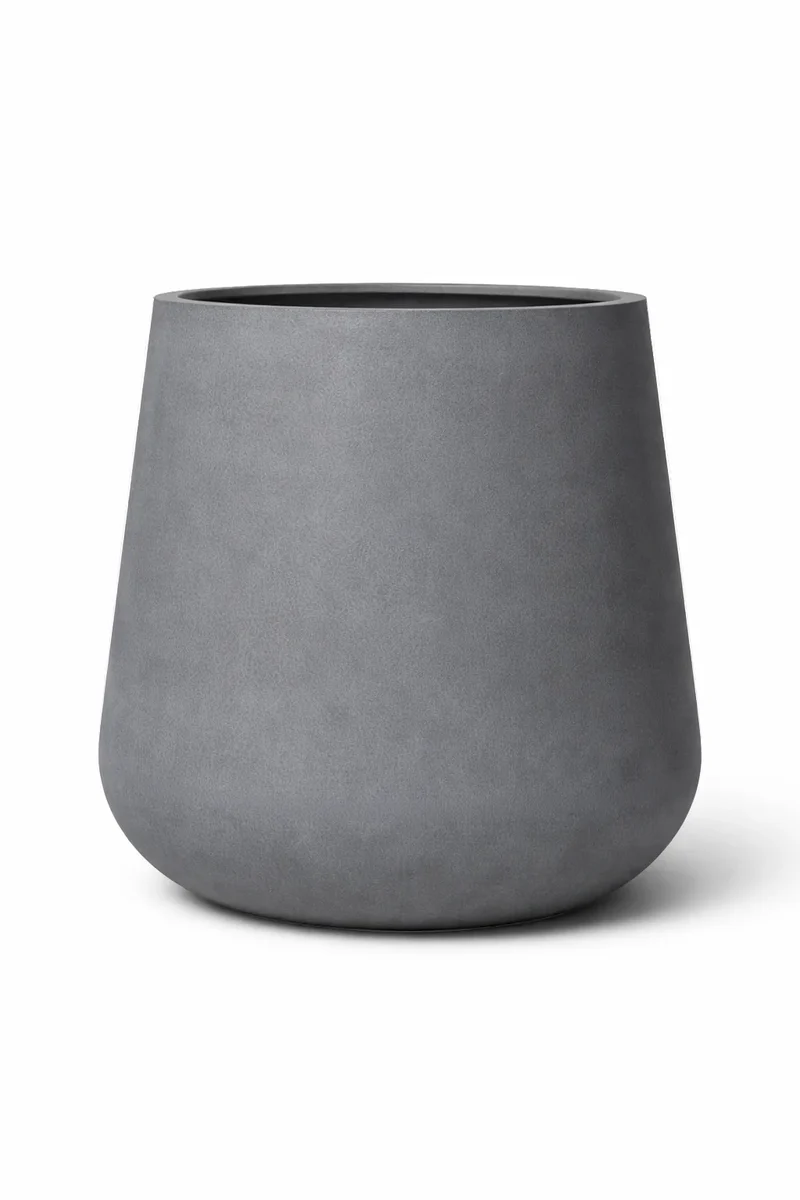 Pflanzkübel Pax Grau aus robustem Fiberstone