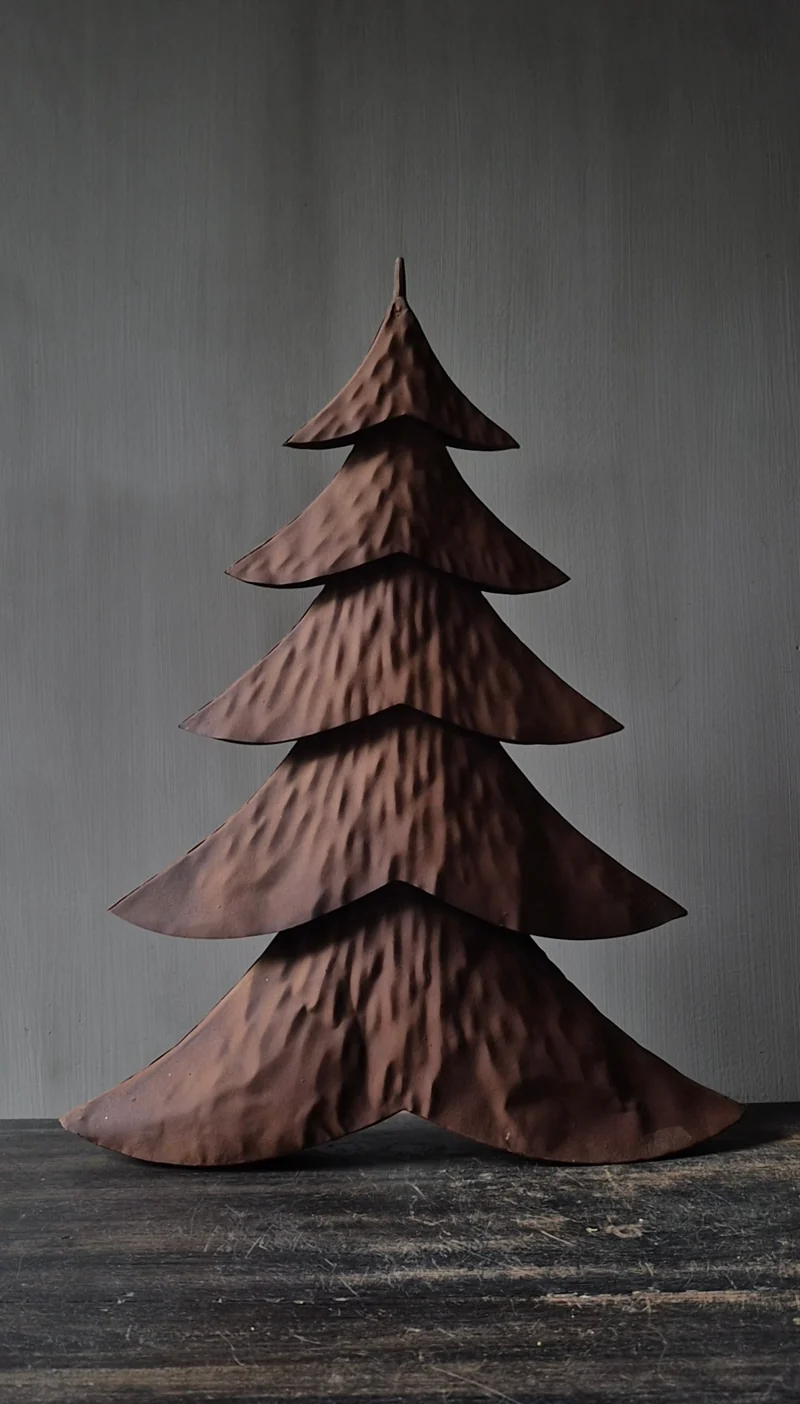 Metalen boom roest - 48x37 cm
