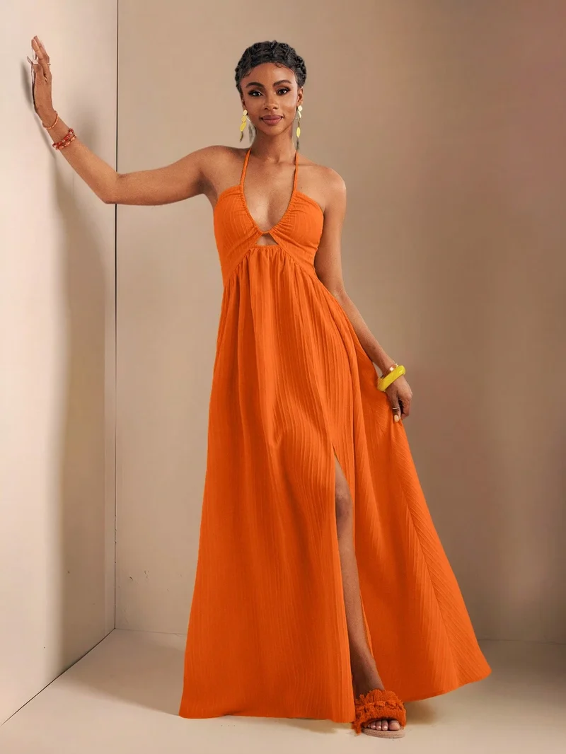 Chic Neckholder-Kleid für Frauen | La Parisienne