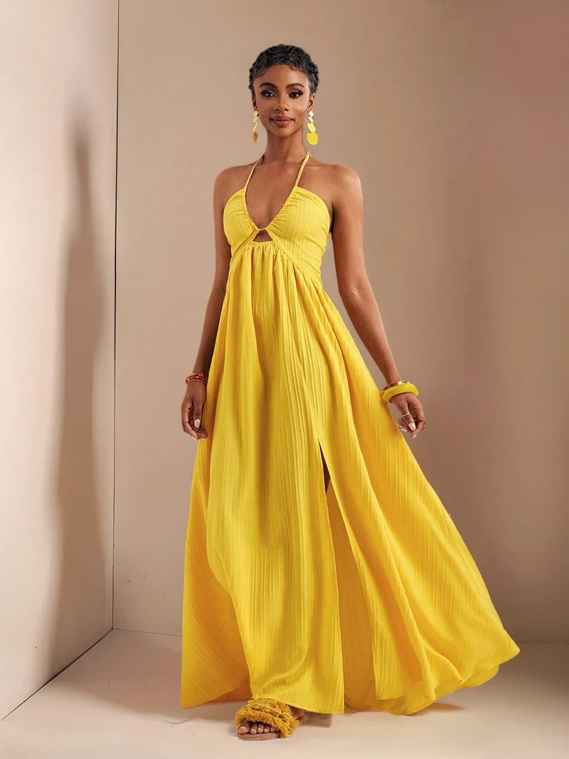 Chic Neckholder-Kleid für Frauen | La Parisienne