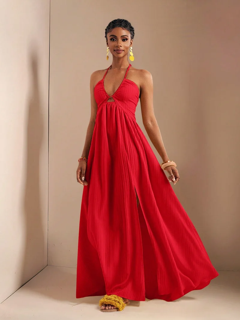 Chic Neckholder-Kleid für Frauen | La Parisienne