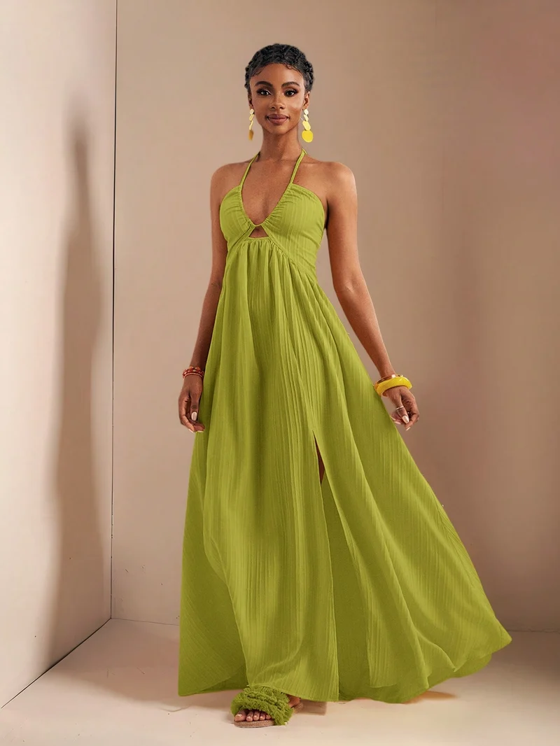 Chic Neckholder-Kleid für Frauen | La Parisienne