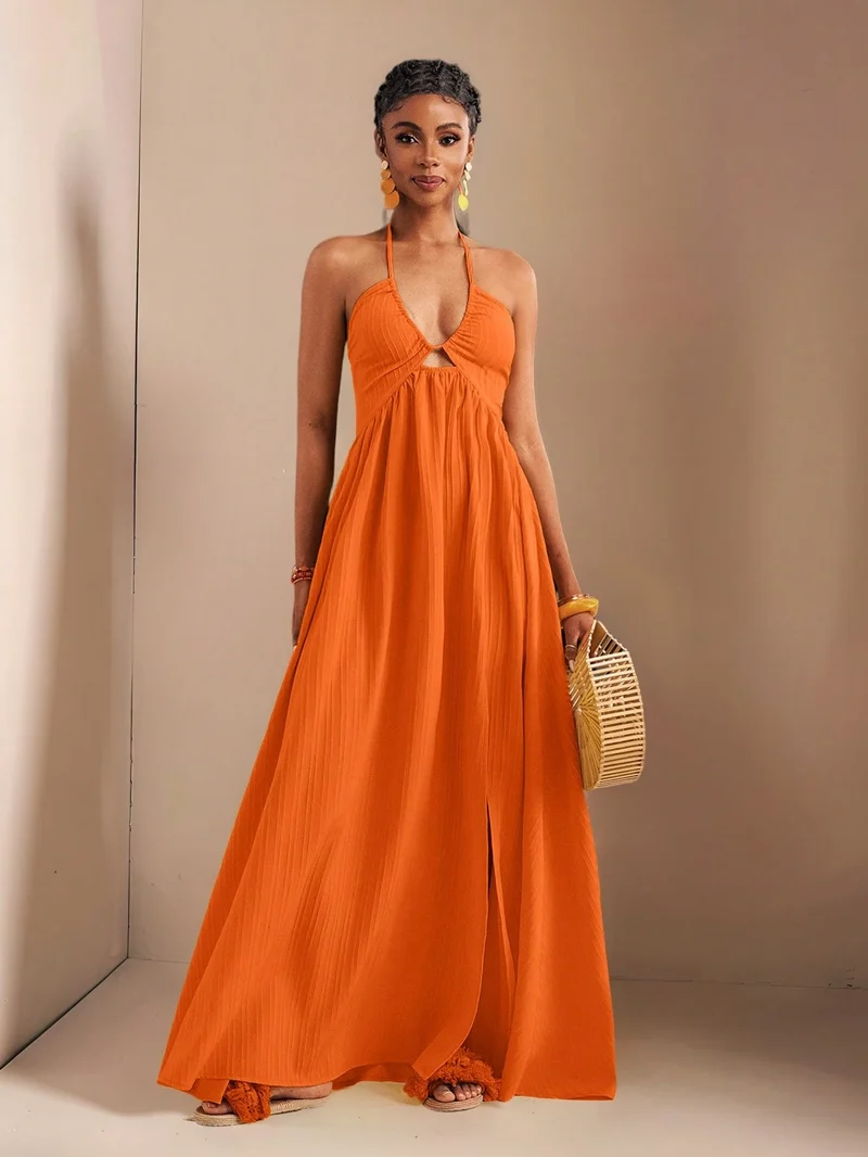 Chic Neckholder-Kleid für Frauen | La Parisienne
