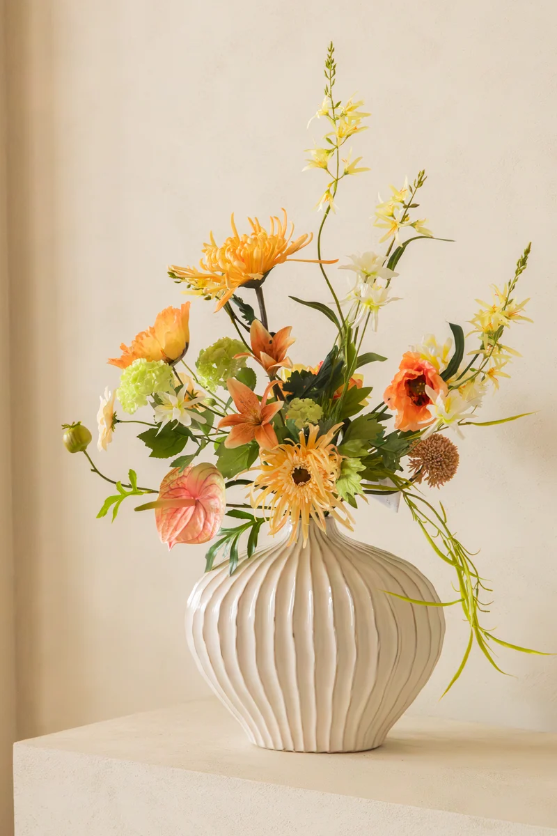 Kunstblumenstrauß Golden Garden