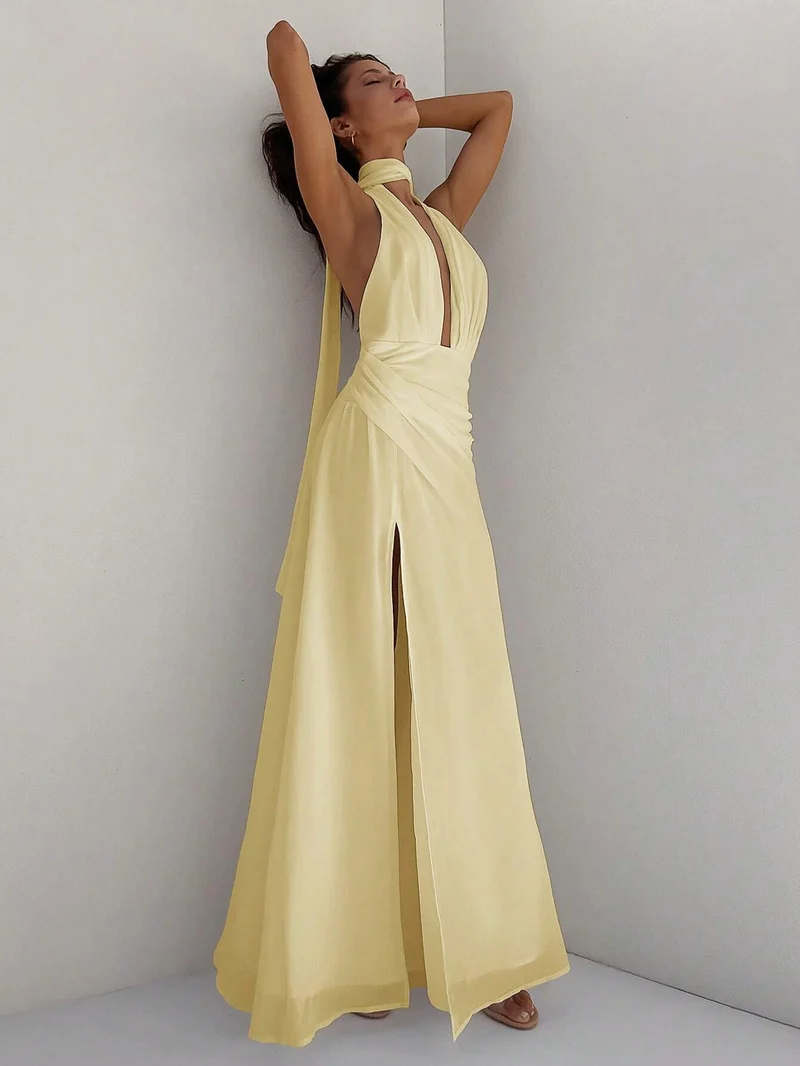 Ausgestelltes Chiffon-Kleid für Frauen | La Parisienne