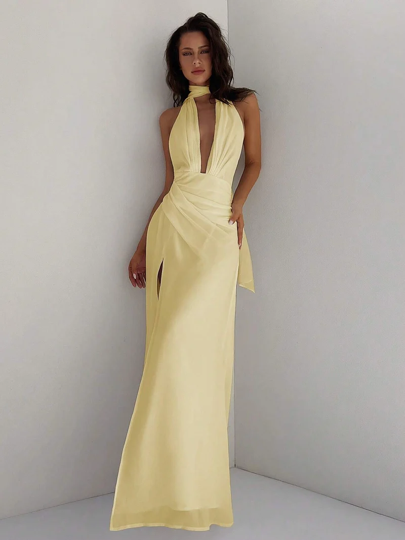 Ausgestelltes Chiffon-Kleid für Frauen | La Parisienne