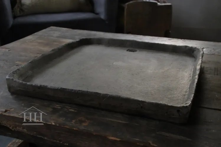 Betonnen dienblad VIERKANT 50 cm eigen label Hillary'sHome