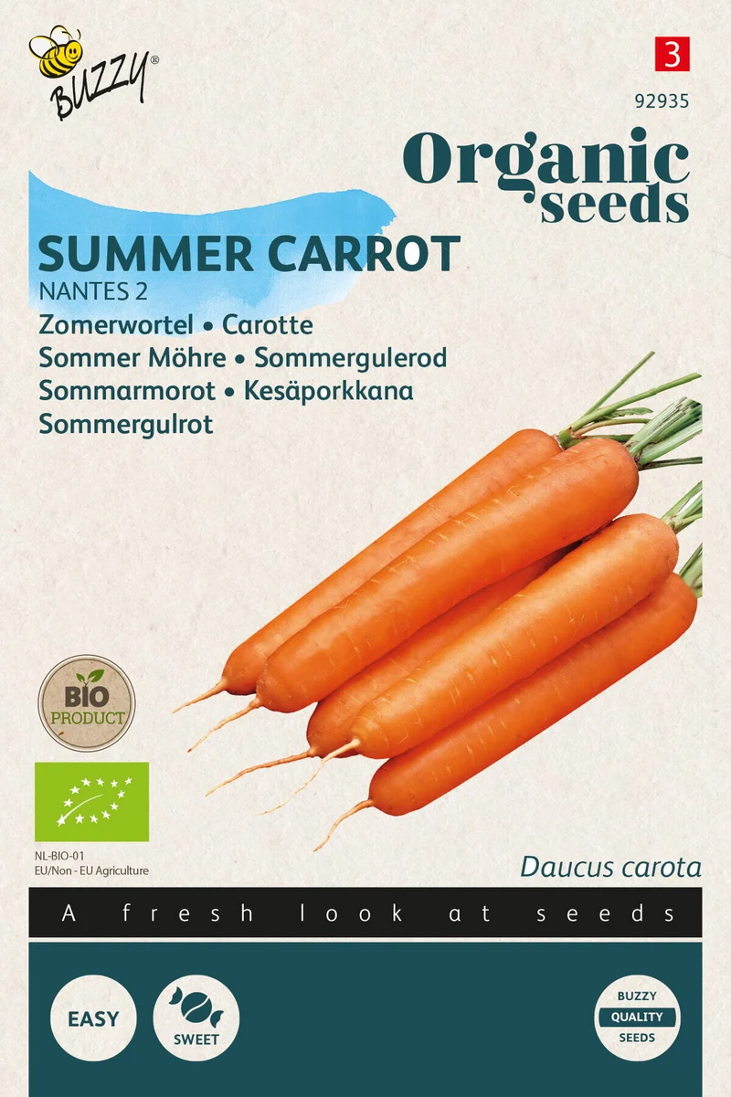 Sommermöhren Nantes 2 Samen BIO