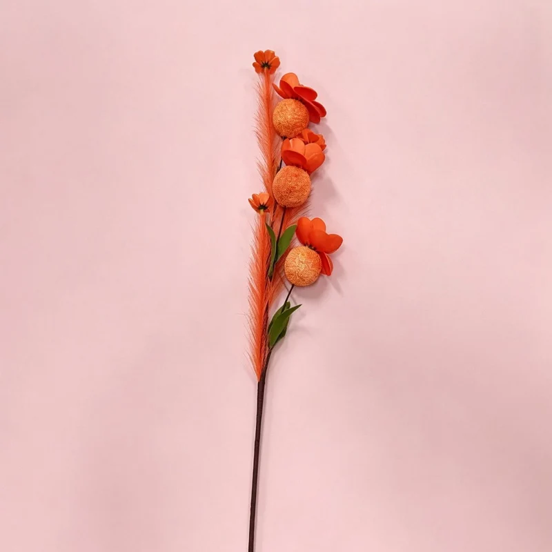 Künstliche Magnolie, 3 Blüten, 50 cm hoch, Seidenstoff, für Hochzeit, Dekoration, Innenraum