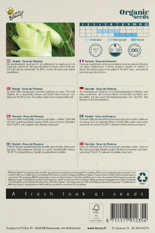 Fenchel Doux de Florence Samen BIO