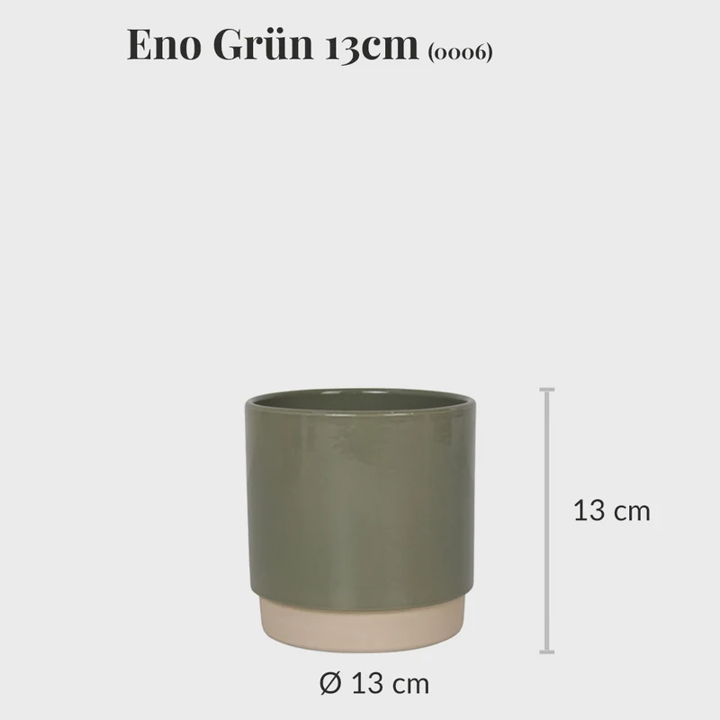 3er Übertopfset 1L 1M 1S Grün-Natur