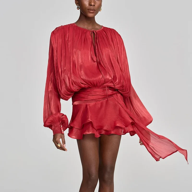 Elegantes Kurzarmkleid mit langem Arm | La Parisienne