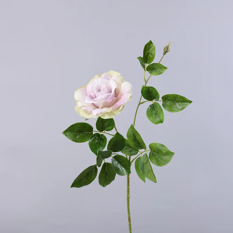 Künstliche Rose, Einzelstiel, 65 cm Höhe, 15 cm Blütendurchmesser, aus Seidenstoff, für Hochzeiten, Wohn- und Geschäftsräume