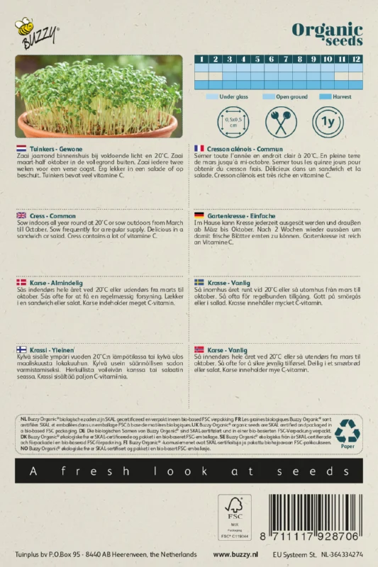 Gartenkresse Samen BIO