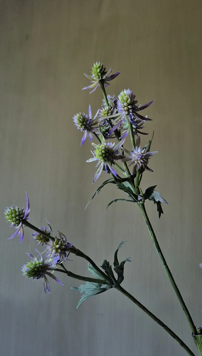 Distel kunsttak lila - 64 cm